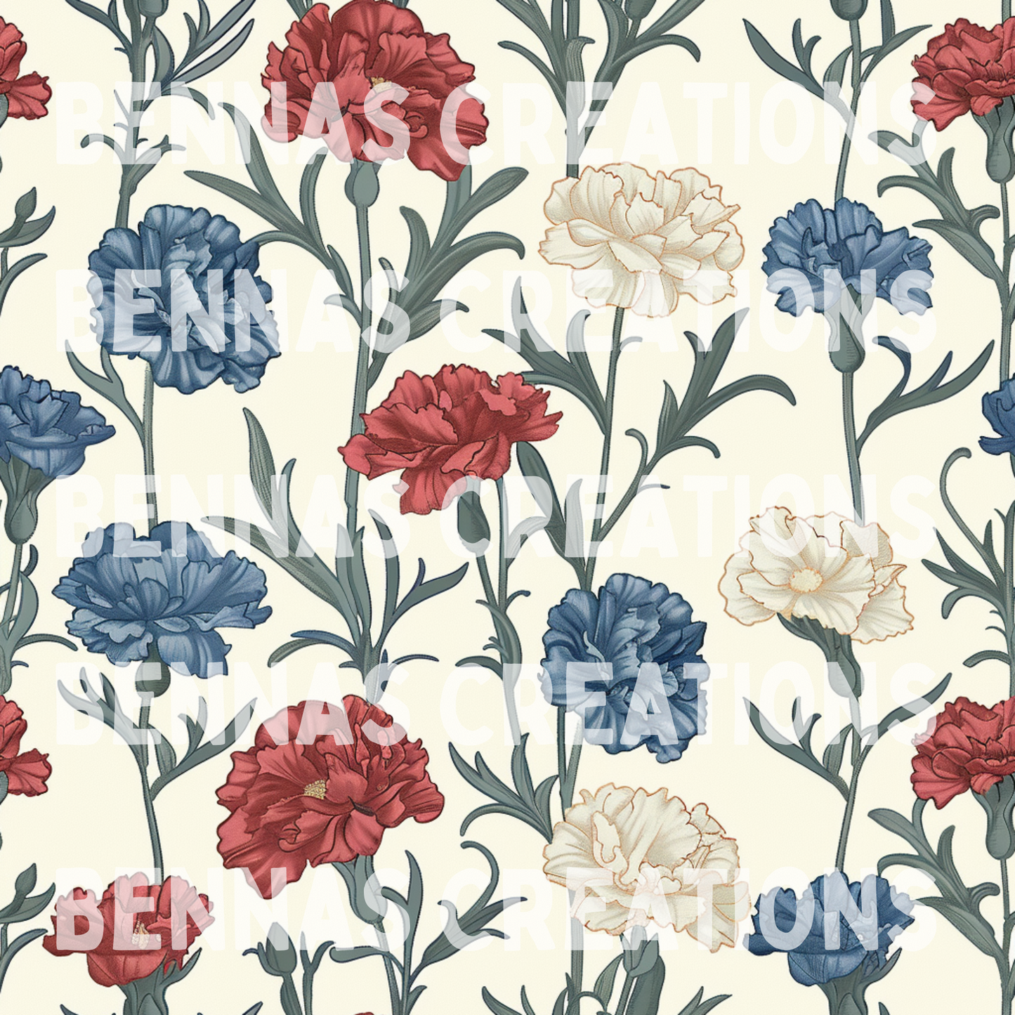 4th of July Carnations