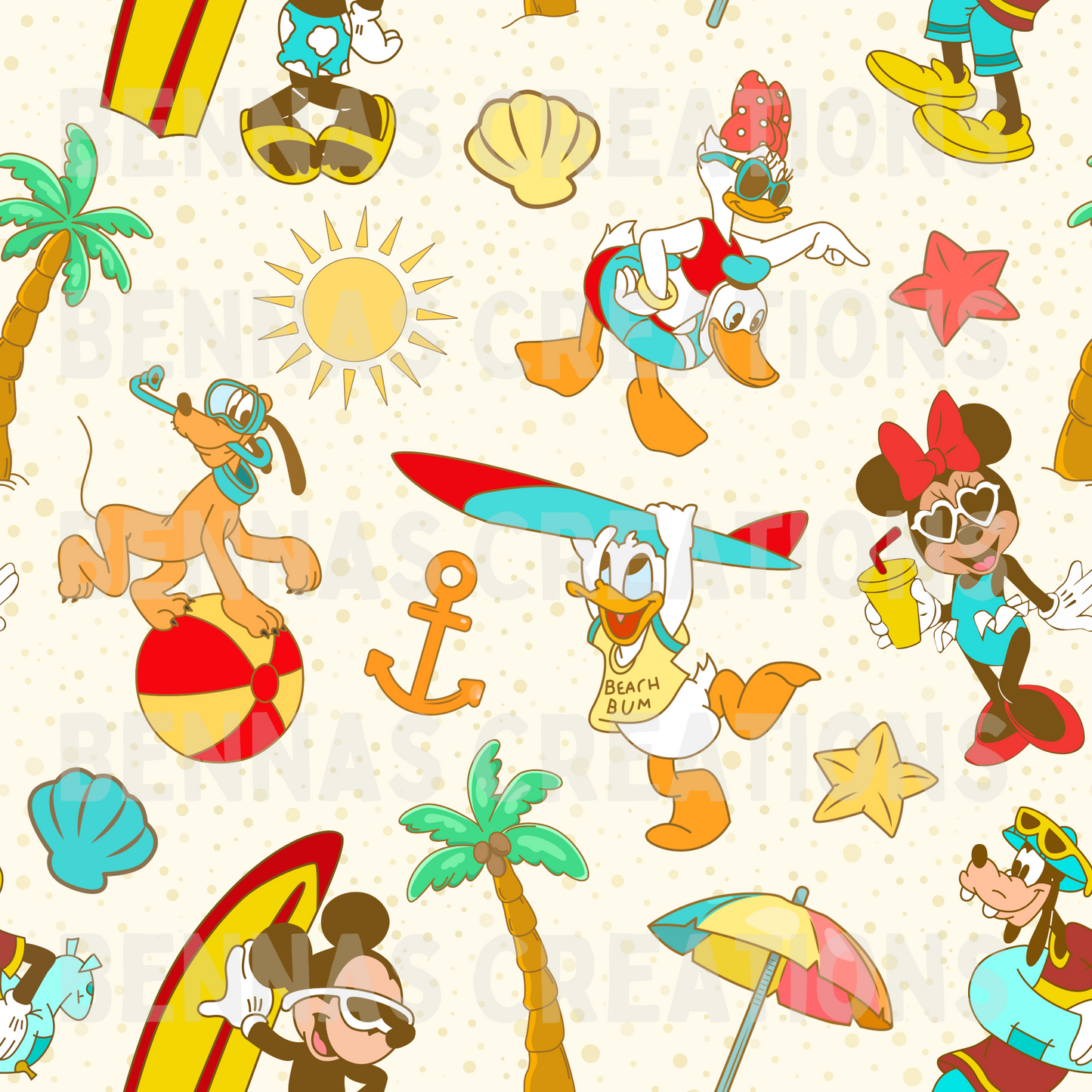 Mouse & Friends Retro Summer