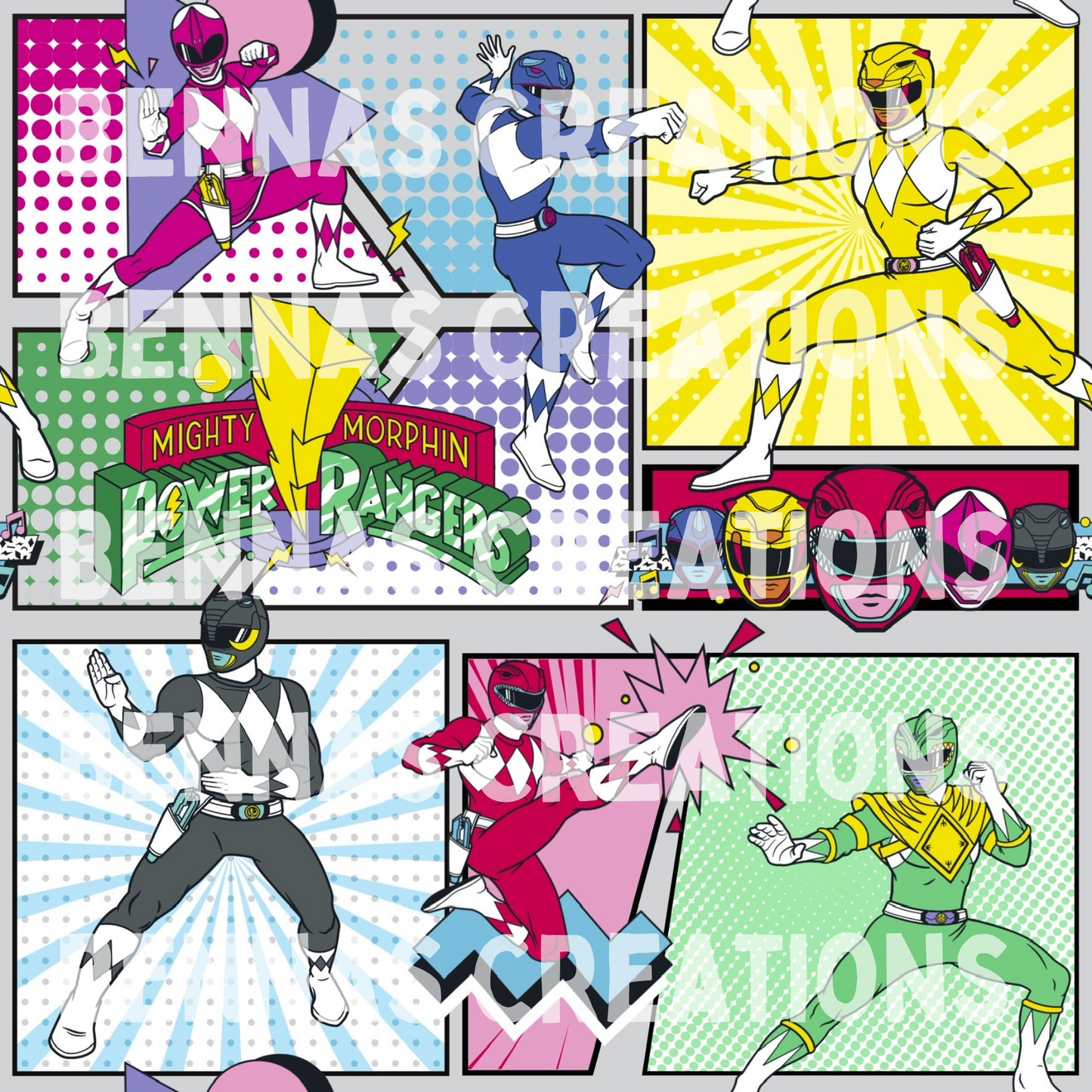 Morphin Time Comic Seamless File