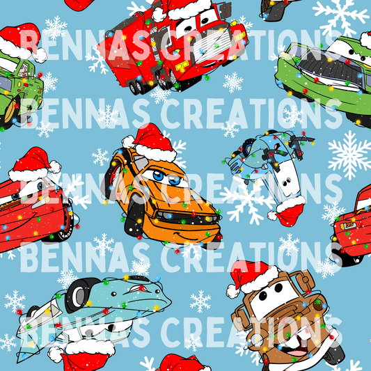 Christmas Car Seamless File