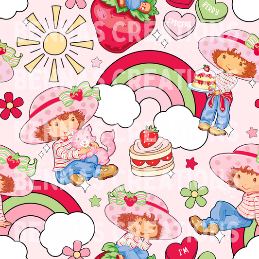 Strawberry Girl Doodles