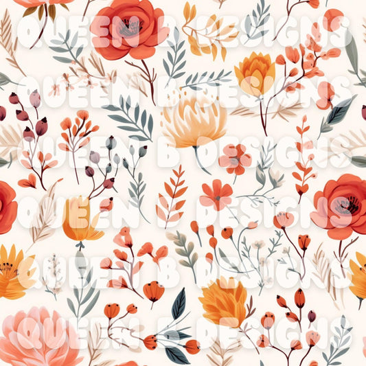 Peachy Floral Seamless File