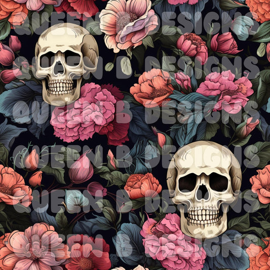 Floral Skulls