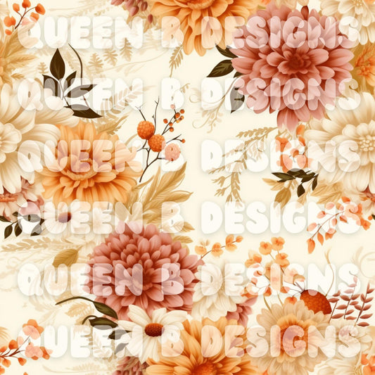 Fall Floral Seamless File