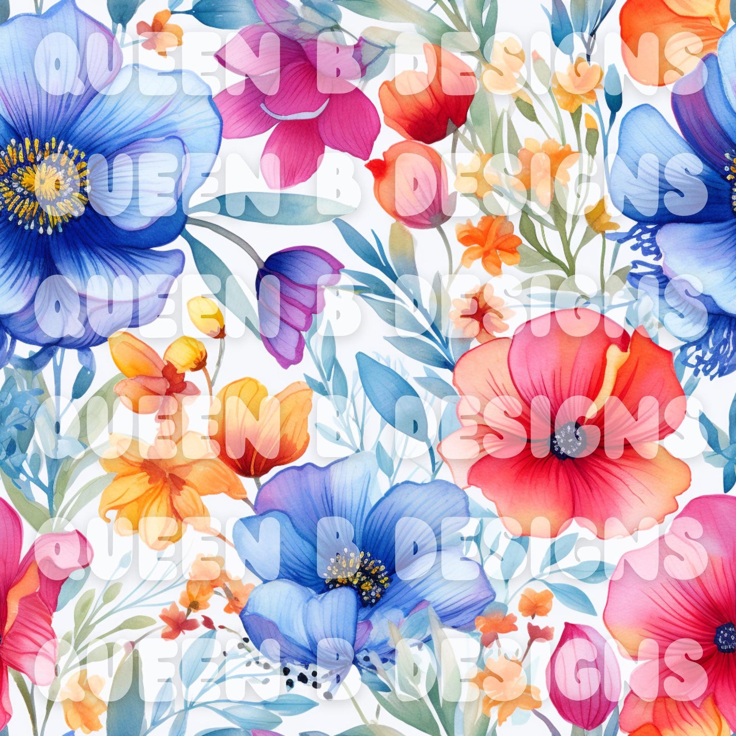 Sunset Floral Seamless File