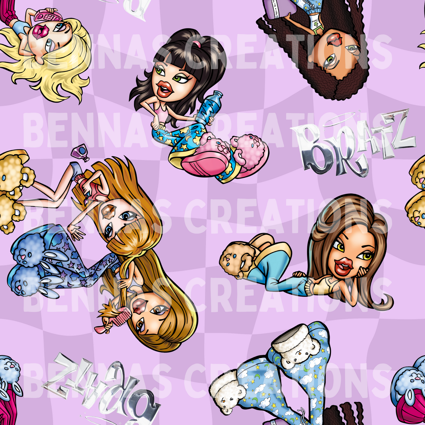 Slumber Party Dolls Seamless File