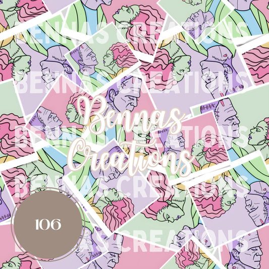 Pastel FrankenLove Seamless File