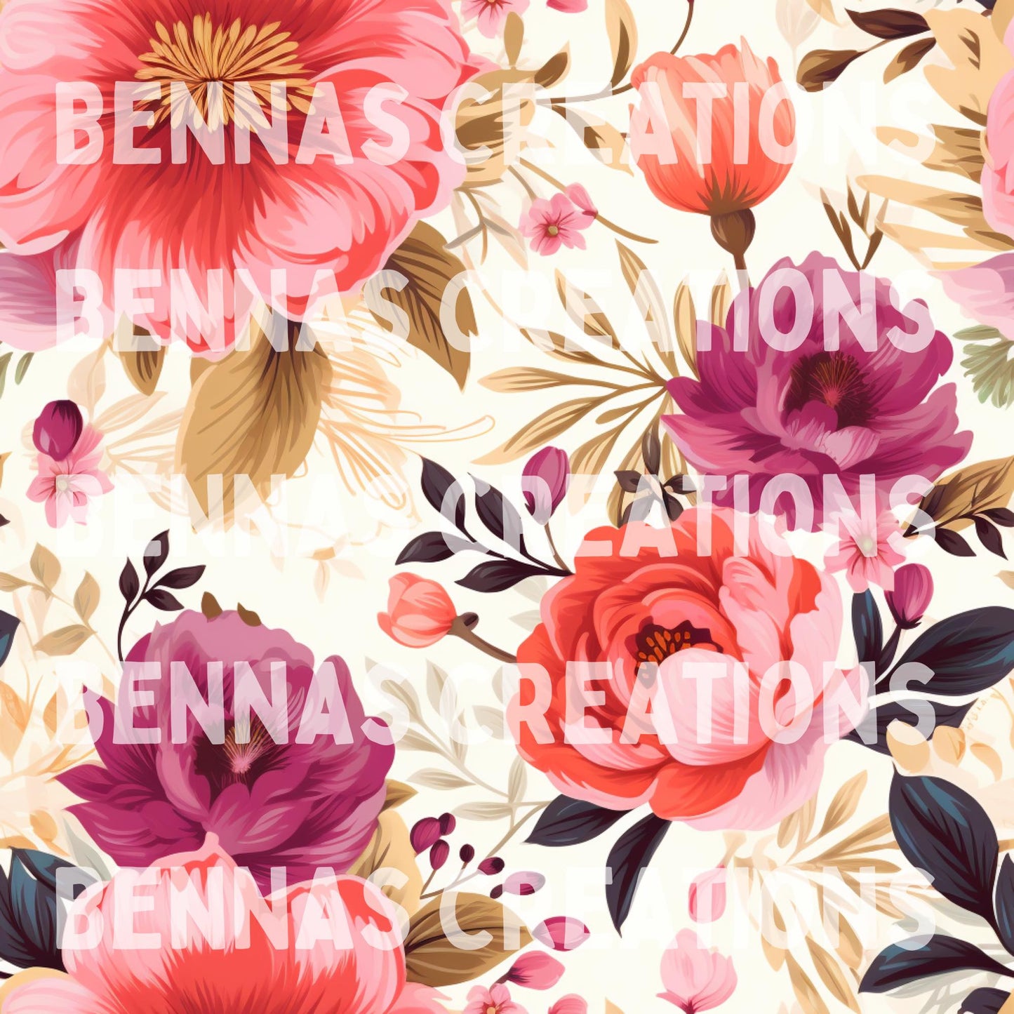 Summer Nights Floral Seamless File