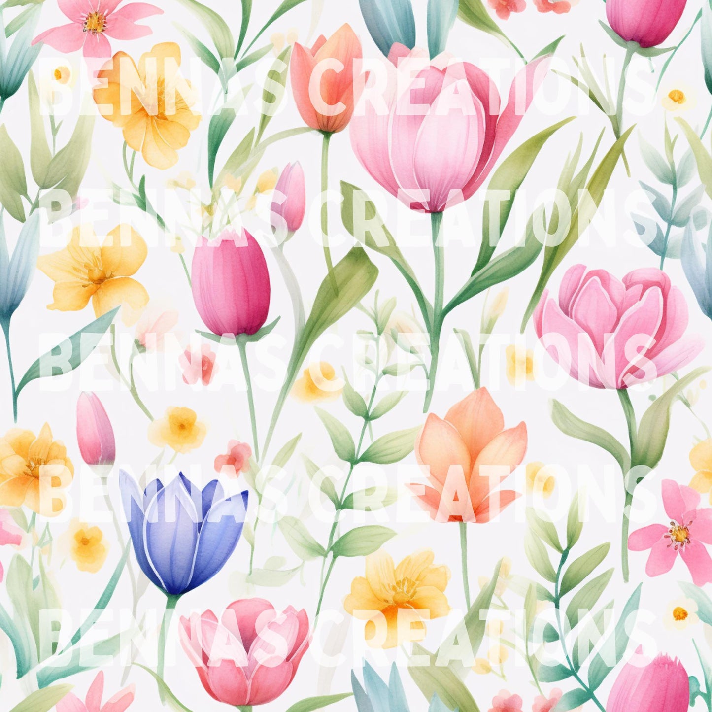 Spring Tulips Seamless File