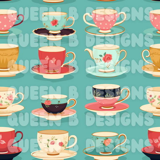 Teacups Seamless File