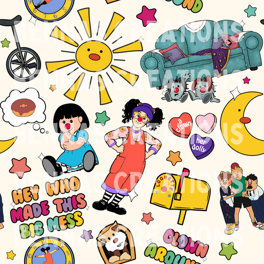 Clown & Her Dolly Doodles