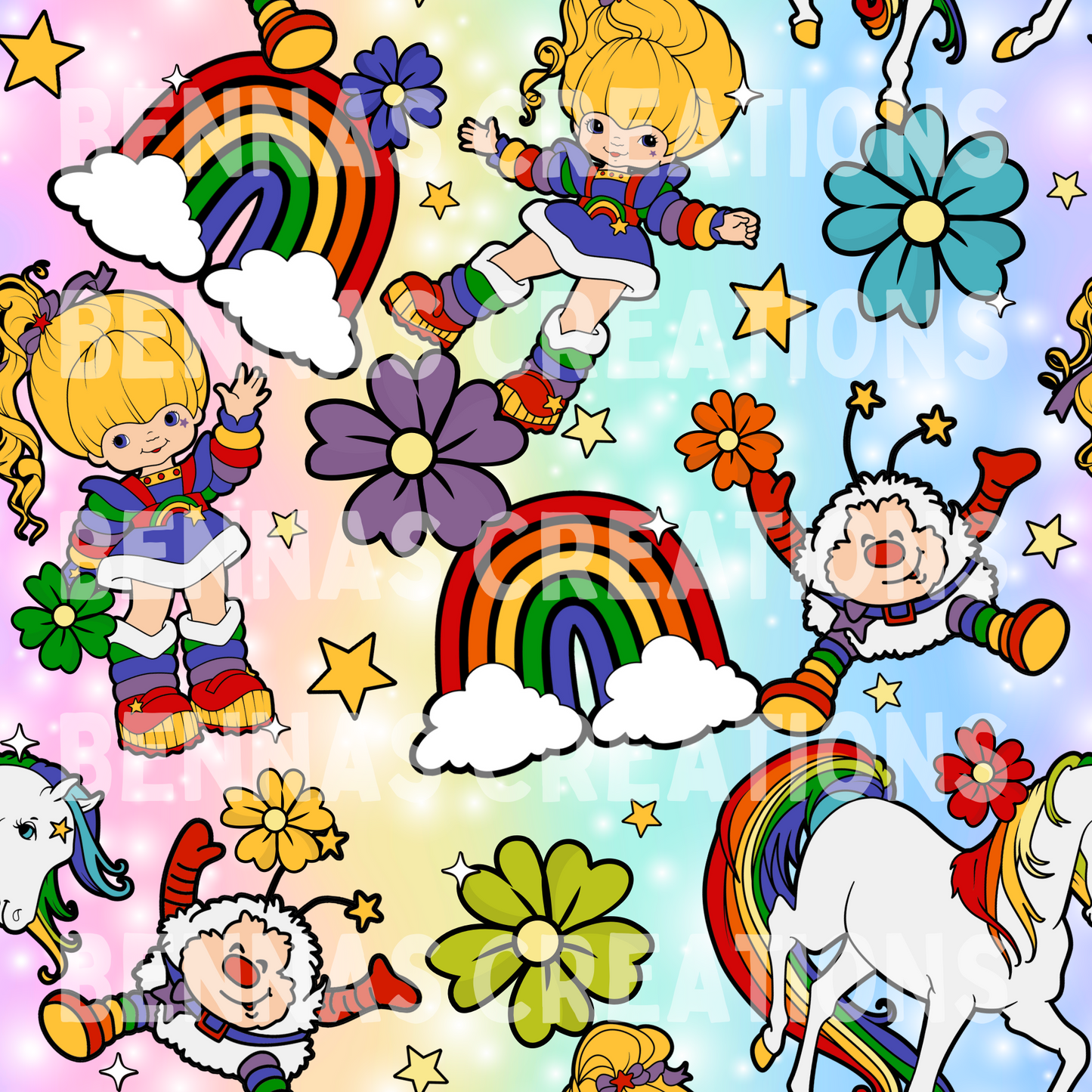 Sparkle Rainbow Girl