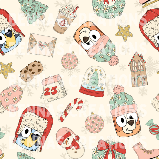 Retro Dog Christmas