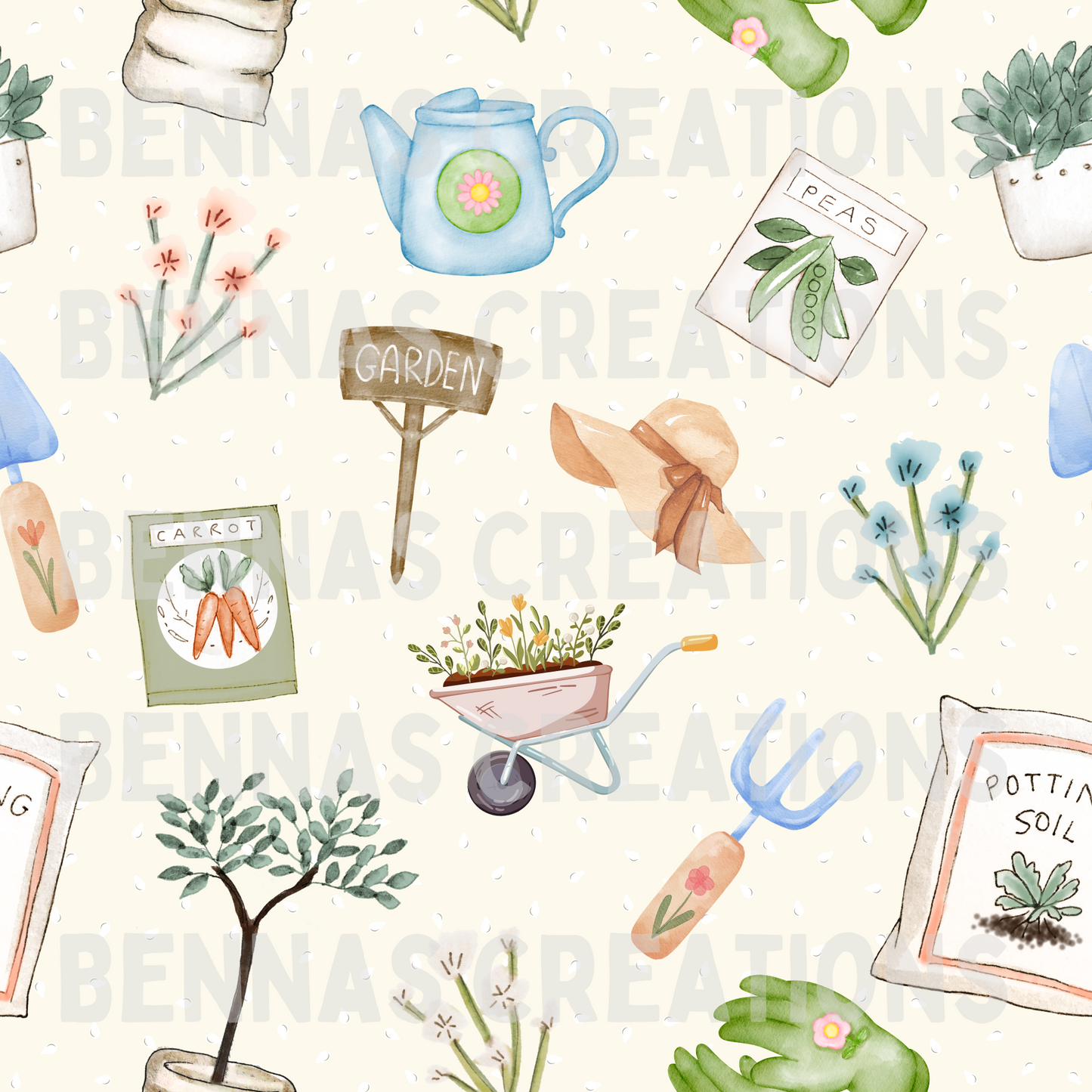 Watercolor Gardening