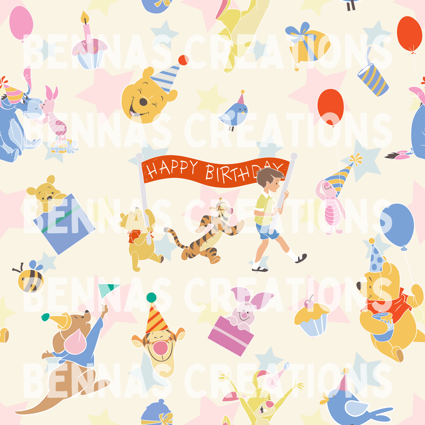 Bear Bday Seamless File