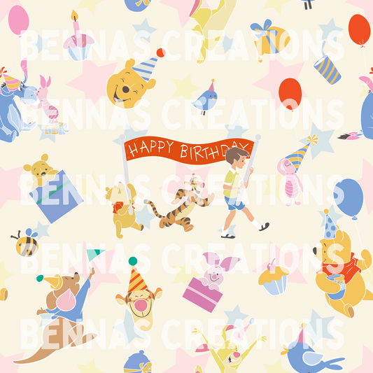 Bear Bday Seamless File