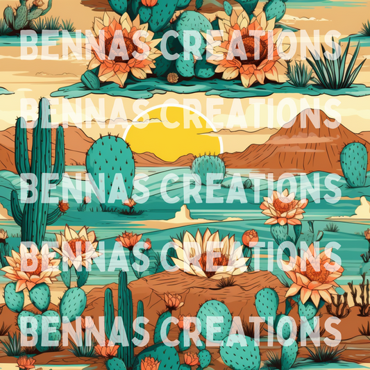 Turquoise Desert Seamless File