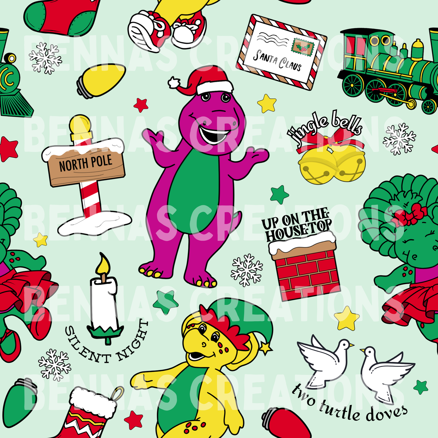 Night Before Christmas Dino