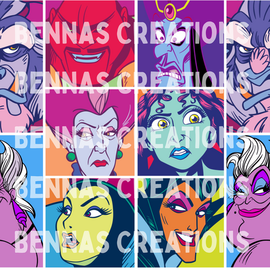 Villain Pop Art Seamless File