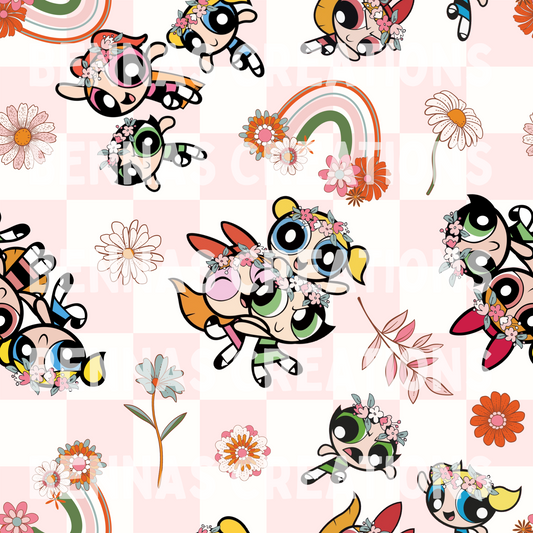 Flower Crown Heros Seamless File
