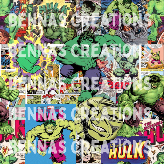 Green Guy Comic Collage