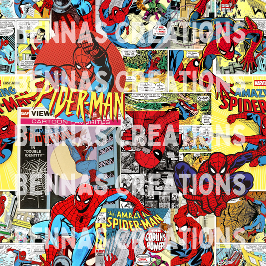 Spider Boy Comic Collage