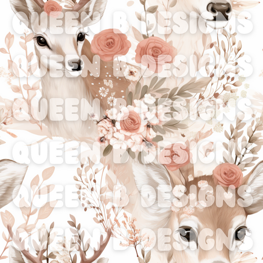 Floral Fawns Seamless File