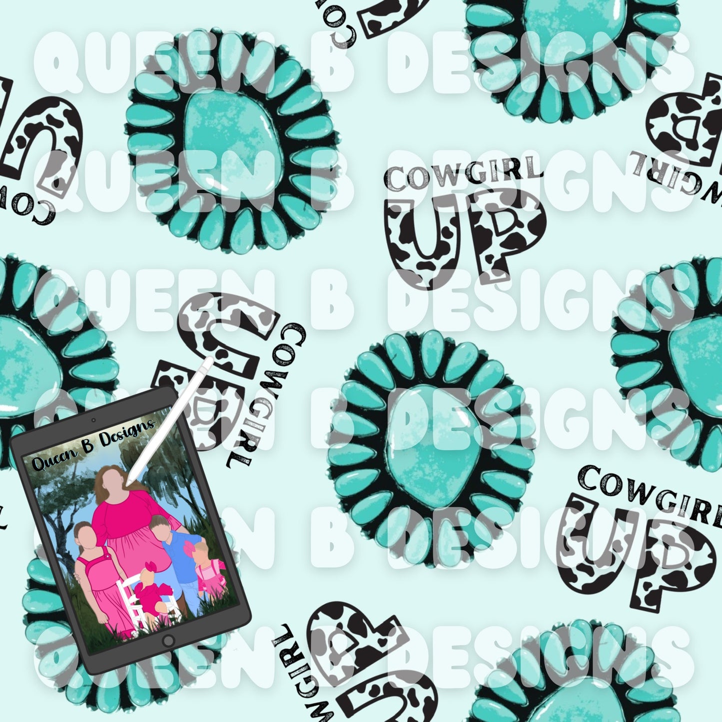 Cowgirl Up Seamless File