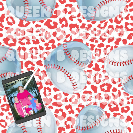 Softball & Baseball Leopard Seamless File