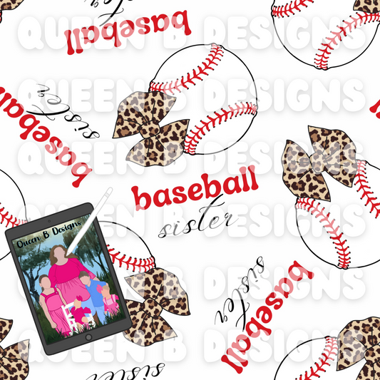 Baseball & Softball Sister Seamless File